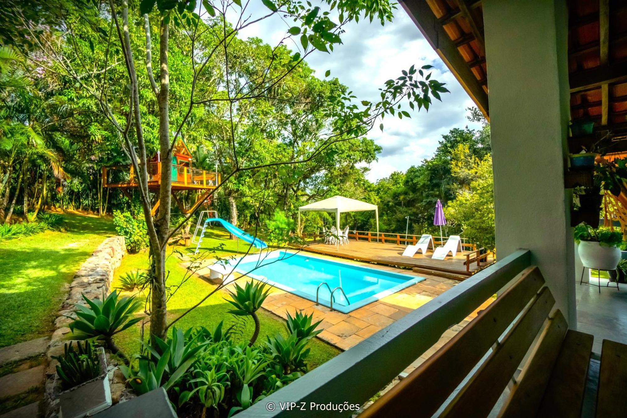 Chacara Atibaia Com Casa Na Arvore Екстериор снимка
